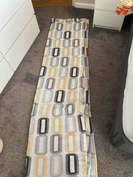 Photo of free Full length curtains + silver pole (Prenton CH43) #4