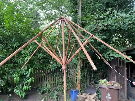 Photo of free Wooden parasol frame (RG40 Wokingham town centre) #1