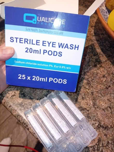 Photo of free Eye wash pods (PO14 Fareham) #1