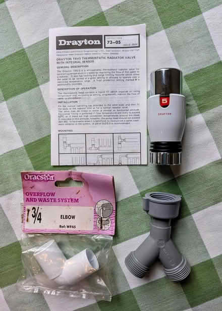 Photo of free Radiator valve etc (Farnborough GU14) #1