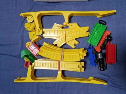 Photo of free Childs push-along train and track (Oakington CB24) #1