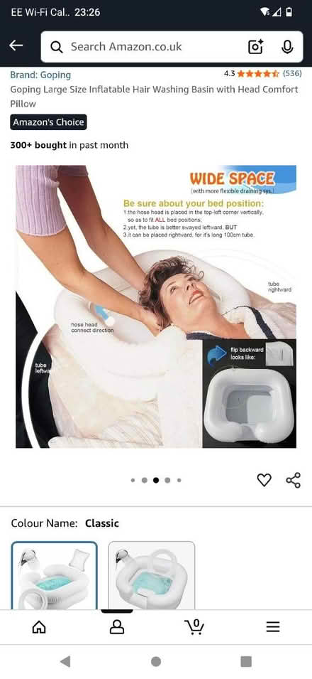 Photo of free Inflatable Hair Washing Basin (Long Hanborough) #4