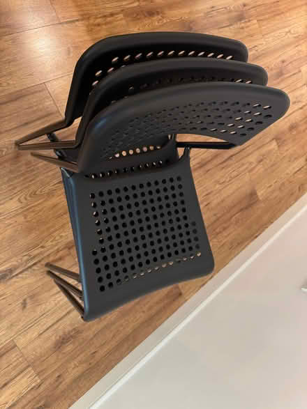 Photo of free 3 Black Chairs (Queenstown Road SW11) #1