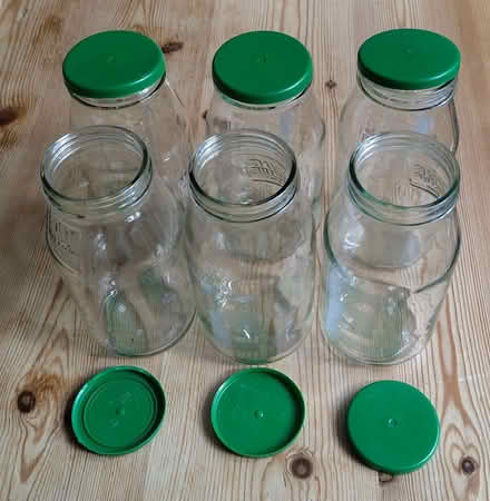 Photo of free 6 Glass storage jars with lids (Kings Heath B14) #1