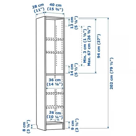 Photo of IKEA Billy Tall 40cm Width (Keynsham) #1