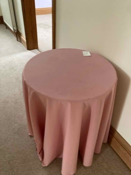 Photo of free Round chip wood table (Andover Road) #1