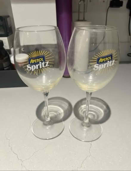 Photo of free 2 aperol glasses (Askew Road) #1