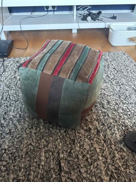 Photo of free Small cube foot rest/pouffe (Wheathampstead AL4) #2