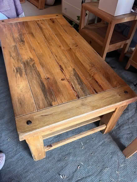 Photo of free Big sturdy coffee table (oak?) (Charlton OX12) #1