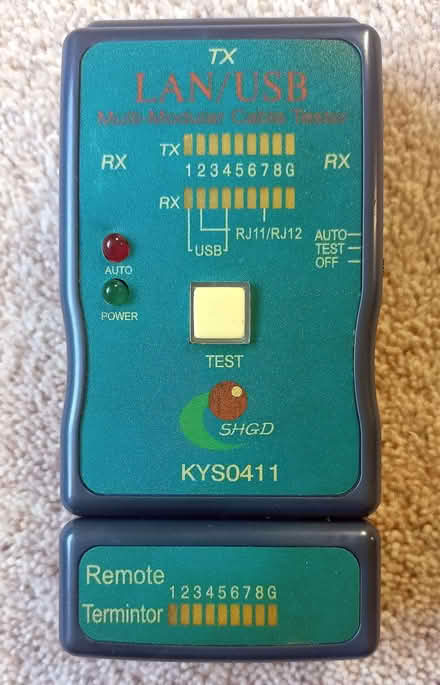 Photo of free Cat5 cable tester (Ware SG12) #1