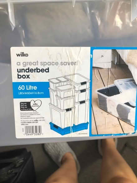 Photo of free Under bed plastic storage box (N8 0LD) #3