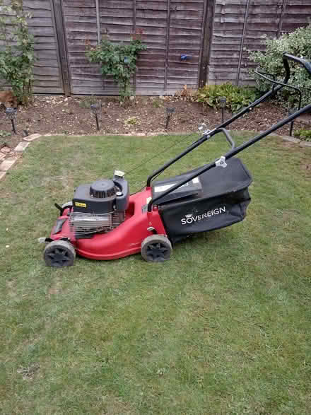 Photo of free Petrol Sovereign lawnmower (Springfield Rd area, Rushden NN10) #2