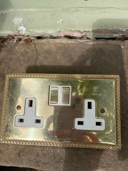 Photo of free Double Electrical Socket Brass (IG10 Loughton) #1