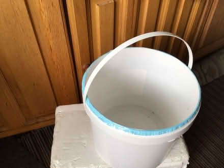 Photo of free 5 litre and 1litre buckets with handles and lids (Staveley LA8) #1