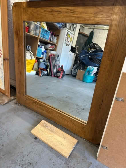 Photo of free Solid oak mirror (Windlesham GU20) #1