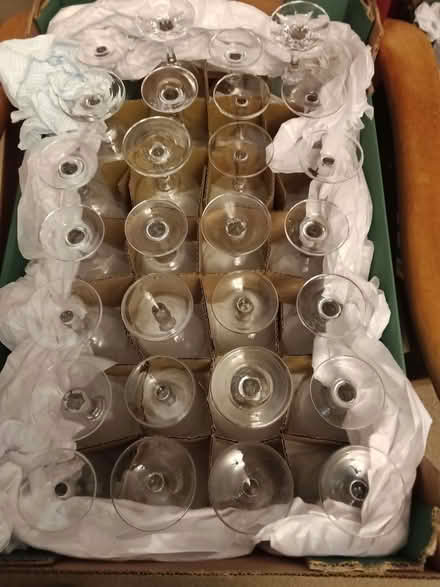 Photo of free Plain wine glasses x 28 (Gerrards Cross SL9) #2