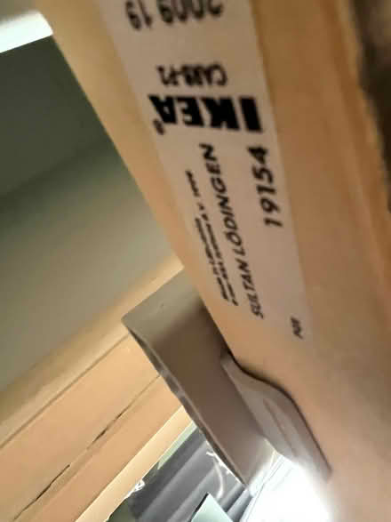 Photo of free Ikea black-brown Malm European double (140x200cm) bed frame (Woodley RG5) #2