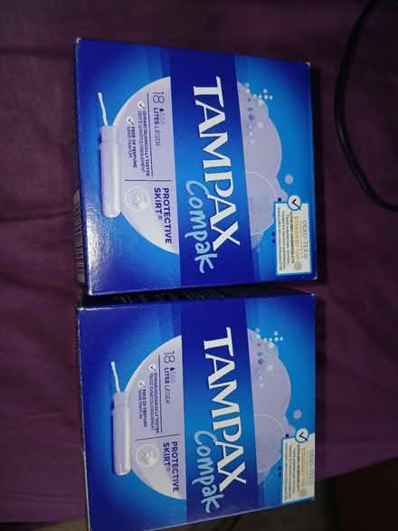 Photo of free 2 x boxes of tampons (Charlton Kings GL53) #1