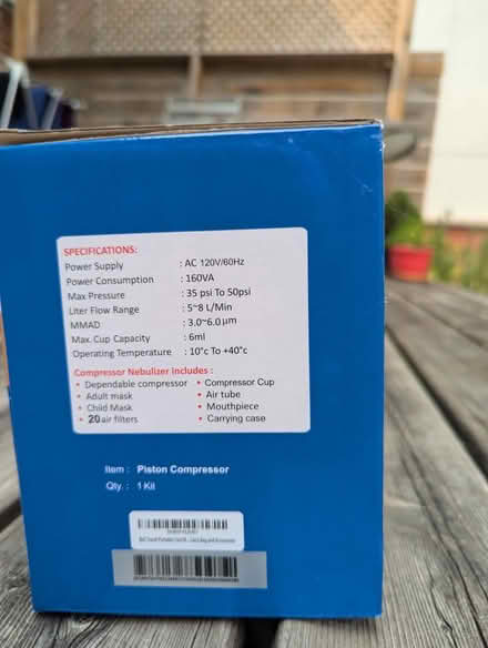 Photo of free Inhaler compressor (Sandy Hill) #2