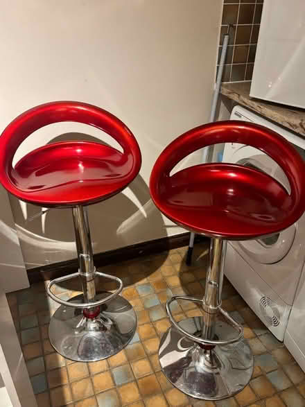 Photo of free Red breakfast bar stools (Wooburn Green HP10) #1
