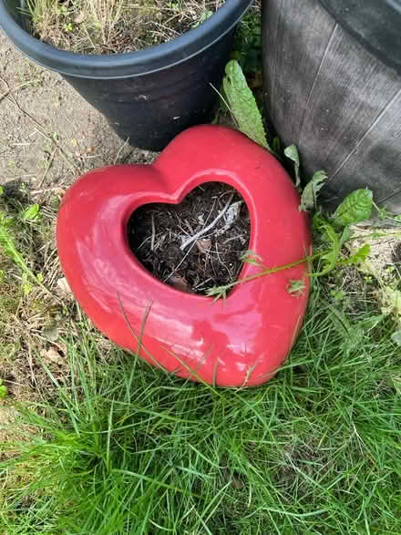 Photo of free Ceramic heart planter (Bidborough TN4) #1