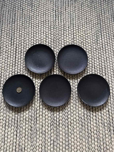 Photo of free 5 black side plates (Ham, Richmond, TW10) #1