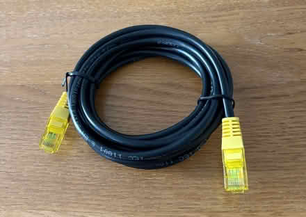 Photo of free 1 black Ethernet cable (Congleton CW12) #1