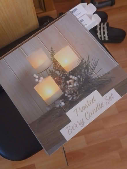Photo of free Boxed Christmas candle holder (Phippsville) #1