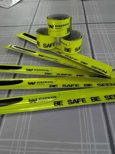 Photo of free 8 Hi Vis 'slapbands' (New Malden KT3) #1