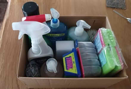 Photo of free Box of cleaning materials (S10 crosspool) #1