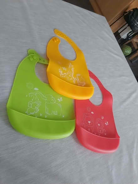 Photo of free 3 silicone bibs (Enfield EN1) #1