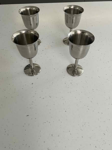 Photo of free Metal wine/sherry glasses (Southport PR9) #2