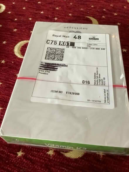 Photo of free Unopened pack of vitamin K2 (Knowle Green PR3) #2