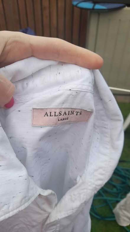 Photo of free All saints large white shirt (Liversedge WF15) #2