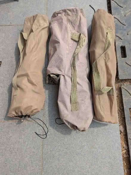 Photo of free 3 folding chairs, 1 footstool (Pennington SO41) #1