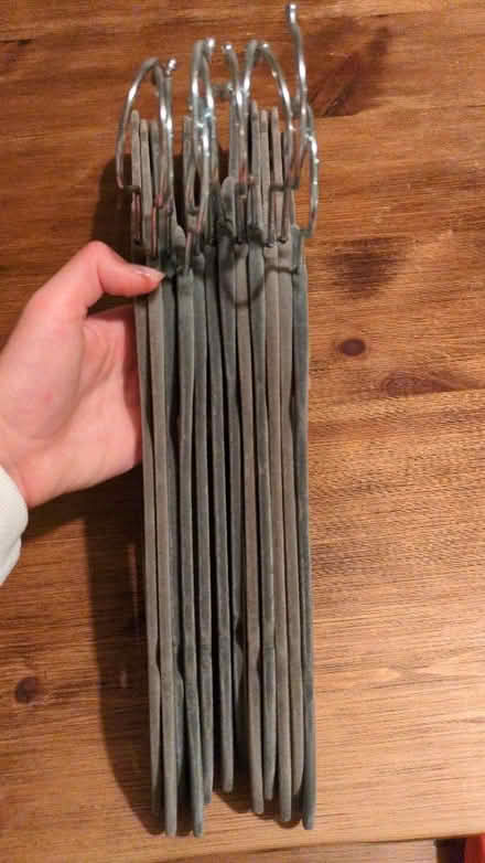 Photo of free Grey slimline hangers x 26 (Old Woking GU22) #1