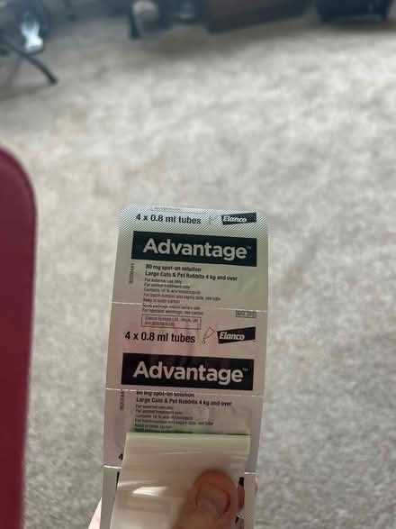 Photo of free 3 Advantage Flee Prevention pipette (CH61) #3