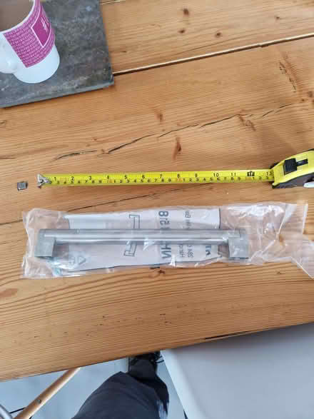 Photo of free Handles for kitchen cupboard/drawer, brushed steel, 284mm (Knebworth SG3) #1
