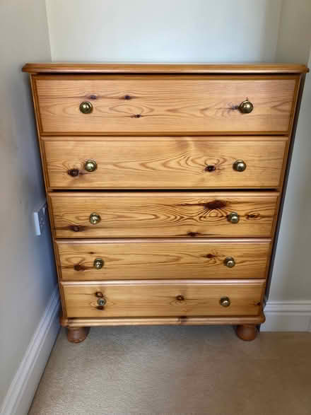 Photo of free Pine chest of drawers (Thorpe Hamlet NR1) #1