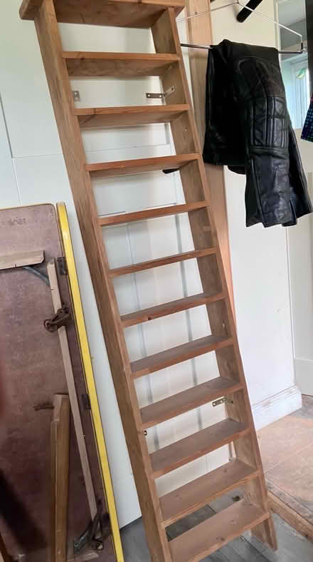 Photo of free Tall wood shelves CD size (Ulverston) #1