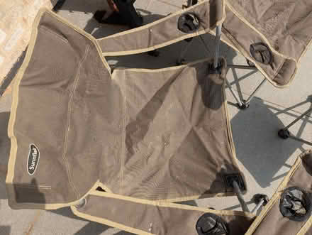 Photo of free 3 folding chairs, 1 footstool (Pennington SO41) #2