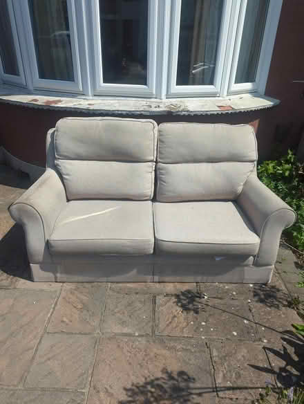 Photo of free Grey sofa w/ cushions (Southend SS1) #1