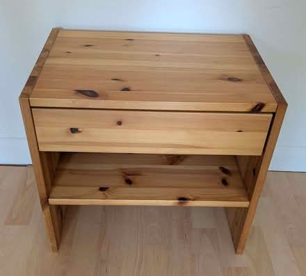 Photo of free Ikea pine bedside/utility table (Lee SE12) #1