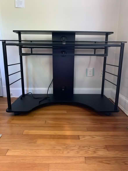 Photo of free Glass topped work desk (Long Branch (Silver Spring)) #1