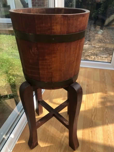 Photo of free Wooden plant holder on stand (Hebburn NE31) #1