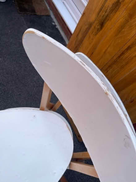 Photo of free 4 rather battered chairs (Charlton OX12) #2