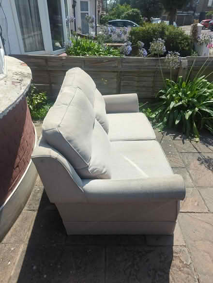 Photo of free Grey sofa w/ cushions (Southend SS1) #3