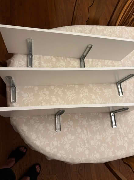 Photo of free Wooden shelves with brackettes (Akron) #1