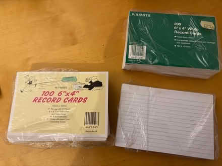 Photo of free Index cards (Witney OX28 Deer Park) #1