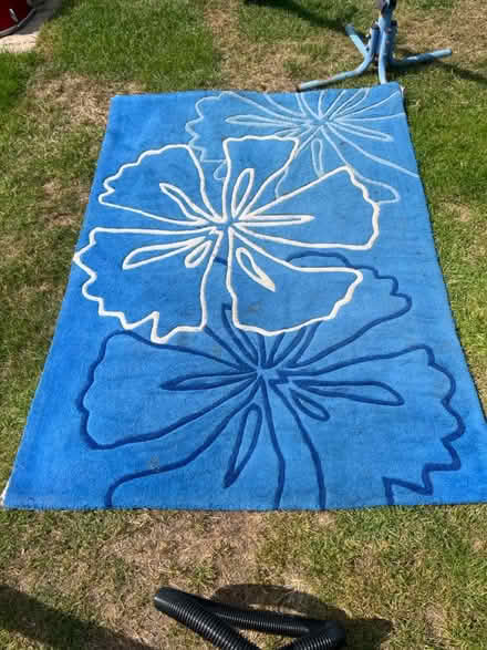 Photo of free Blue rug 170cmx120cm (B32) #1